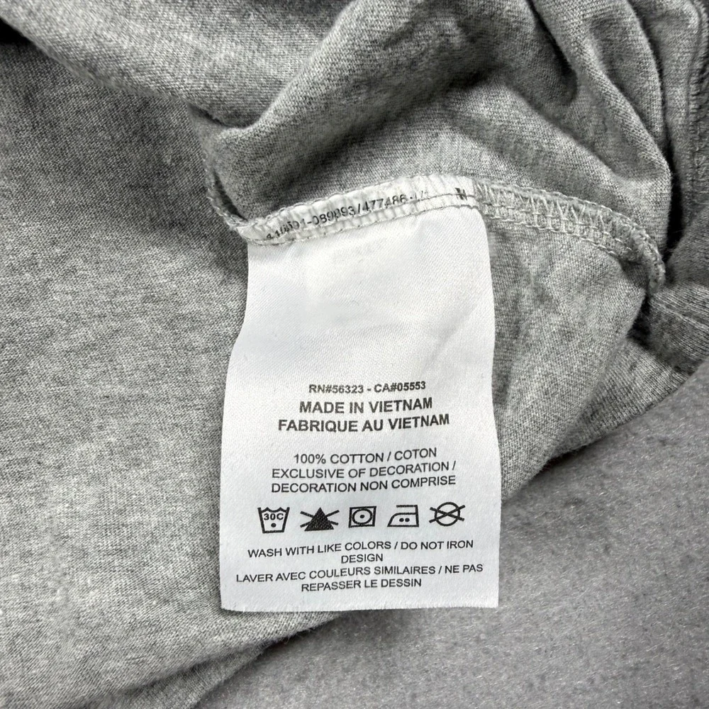 Nike Just Do It Graphic T-Shirt Gray Short Sleeve Crewneck Mens Large